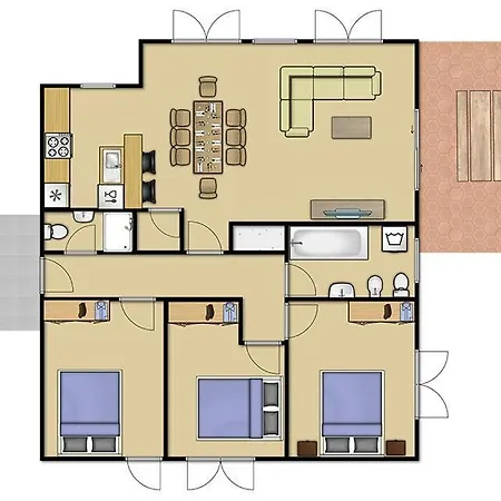 Veli Golji Sleeps 8 Pool Air Con Wifi Villa